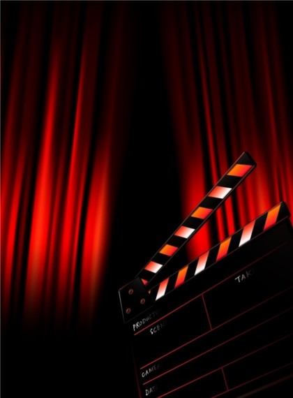 Characters in film design elements background vector in film characters background   