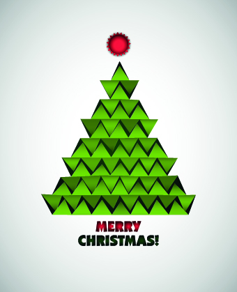 Creative Christmas tree design elements vector 01 element design elements creative christmas tree christmas 2014   