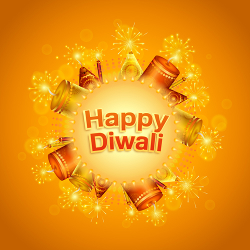 Happy diwali India styles vector background vector 05 india happy Diwali background   