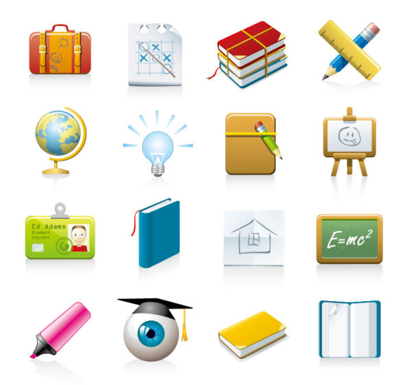 Elements of School design icon vector 05 school elements element   