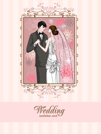 Wedding card background 04 vector wedding card vector card background   