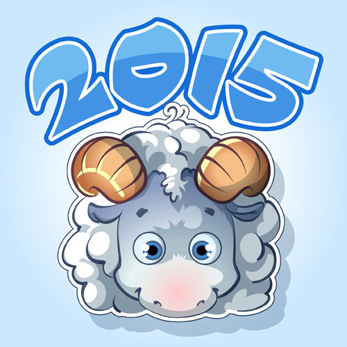 Cute sheep 2015 art background 02 sheep cute background 2015   