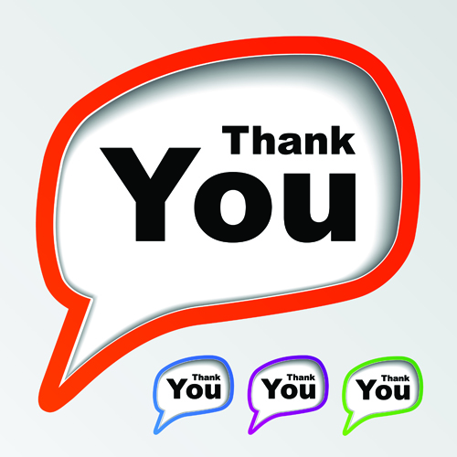 Set of thanks you Sticker design vector 02 thanks you sticker   