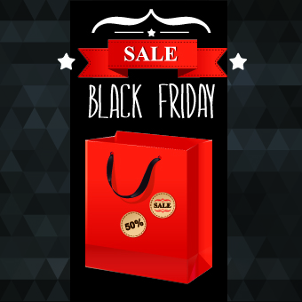 Set of black friday sale elements vector 01 friday elements element black   