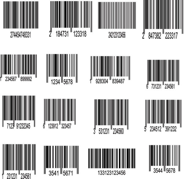 Barcode design Elements vector set 03 elements element design barcode   