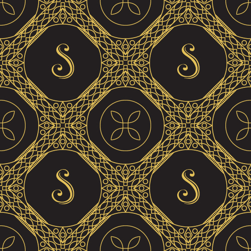 Gold lineart seamless pattern luxury vector 03   