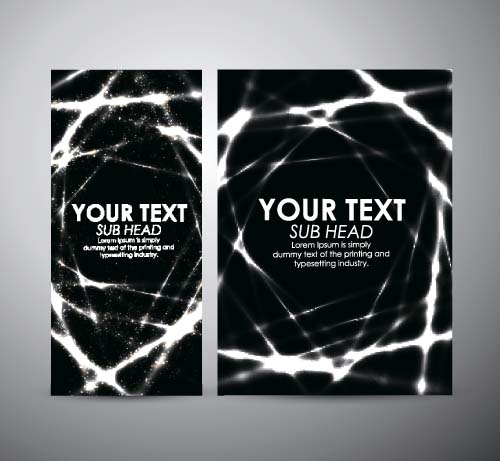 Shiny light with brochure cover template vecor 05 light cover brochure   
