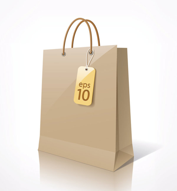 Color Paper Shopping bags design vector 01 shopping paper color bags   