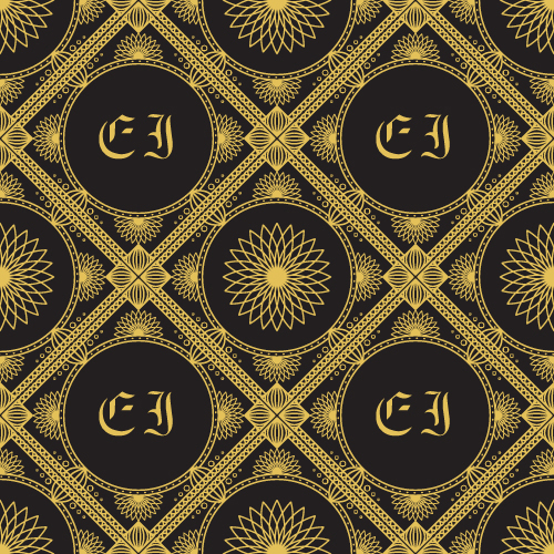 Gold lineart seamless pattern luxury vector 05   