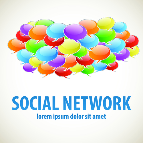 Business template social network vector design vector 06 template social network business template business   