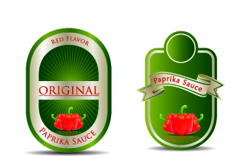 Ketchup label stickers creative vector 03 stickers sticker labels label ketchup creative   