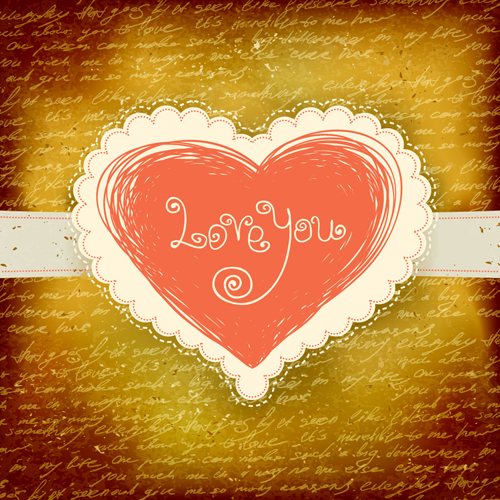 The Valentine card design vector graphic 01 Valentine card   