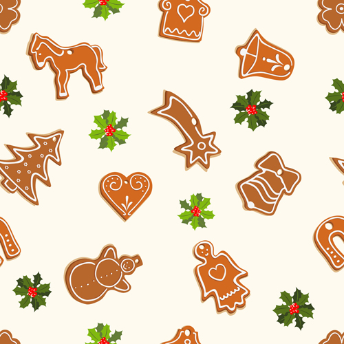 Cute Christmas seamless pattern vector 06 seamless pattern vector pattern christmas   