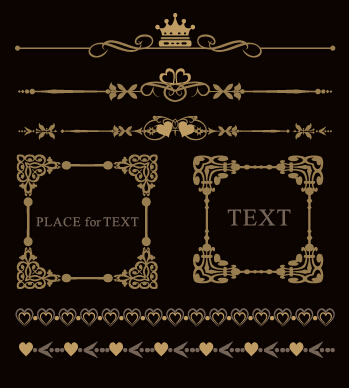 Luxury ornaments borders with frame vector 01 ornaments luxury frame borders   