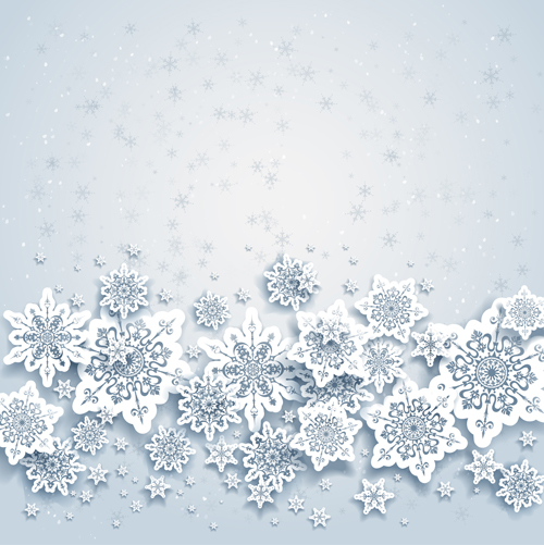 Paper snowflakes vector backgrounds 01 Vector Background snowflakes snowflake backgrounds abstract background   