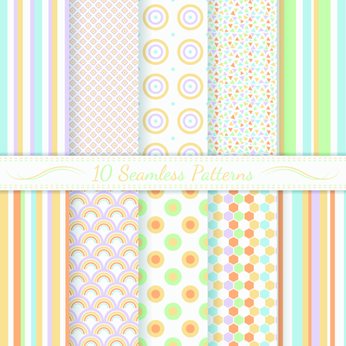 Light colored seamless pattern creative graphics vector 01 seamless pattern light color creative colored   