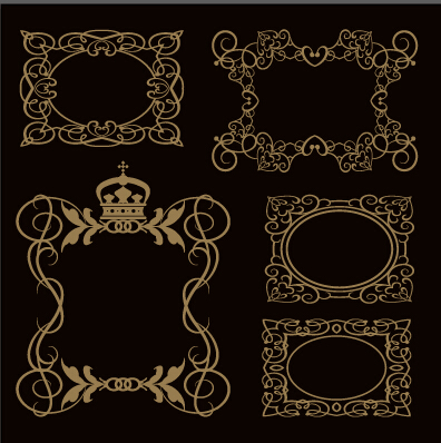 Luxury classical frames 04 vector material luxury frames classical   