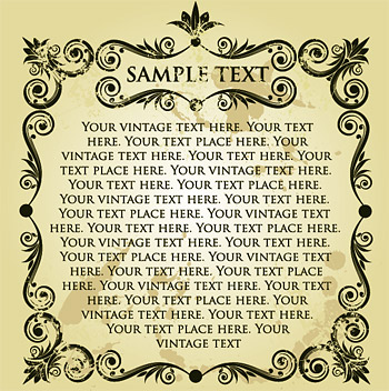 Border ornate nostalgia vector nostalgia lace   