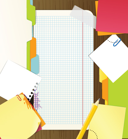 Colored Paper sheets background vector 01 sheet paper colored   