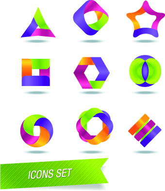 Color Abstract icons vector 01 icons icon color abstract   