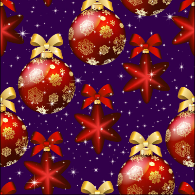 Shiny christmas balls ornament seamless pattern vector 03 shiny seamless pattern vector pattern ornament Christmas ball christmas   