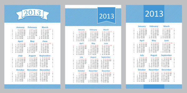 2013 Creative Calendar Collection design vector material 23 material creative collection calendar 2013   