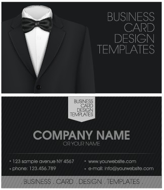 Creative suit with business cards vector set 05 suit business cards business card business   