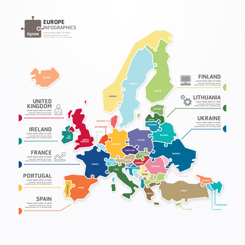 Creative europe infographics vector infographics Europe creative   