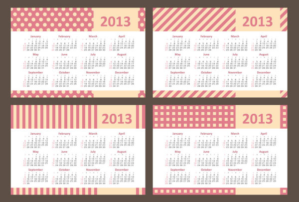 2013 Creative Calendar Collection design vector material 11 material creative collection calendar 2013   