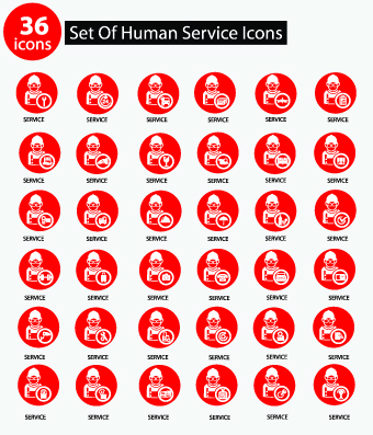 Human service icons vector service icons icon human   