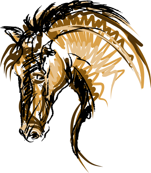 2014 horses creative design vector 02 width creative 2014   