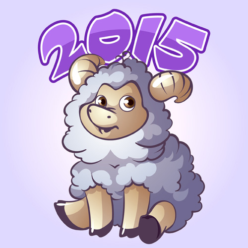 Cute sheep 2015 art background 01 sheep cute background 2015   