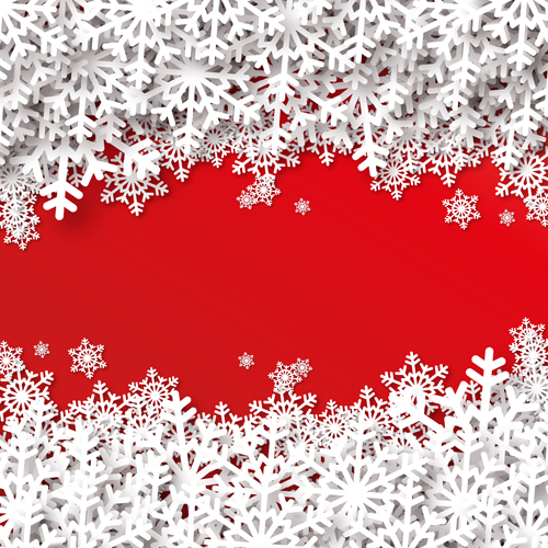 Snowy vector backgrounds art 5 snowflake snow   