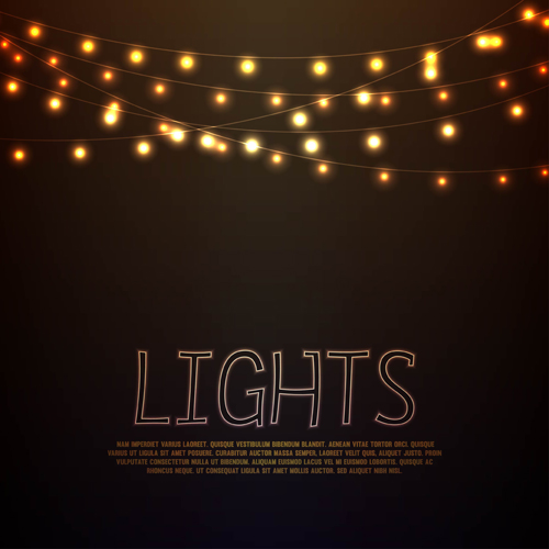 Festival hanging lights vector background art 03 lights hanging festival background   