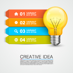 Bulbs infographic idea template vector 09 template infographic Idea bulb   