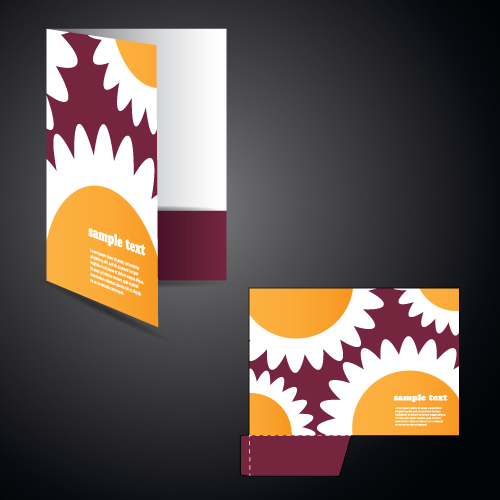 Vector Layout folder cover design set 02 layout folder cover   