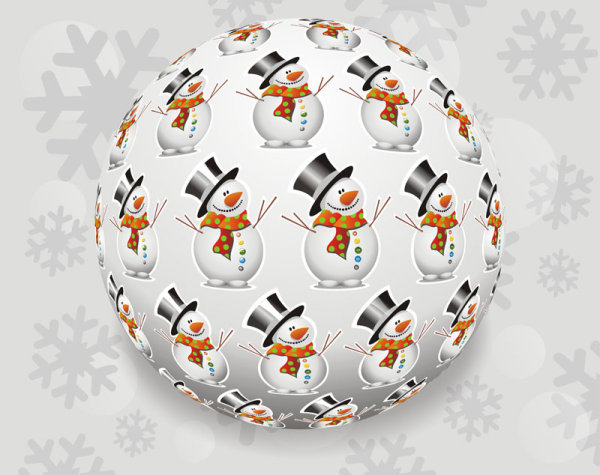 Christmas with Snowman elements vector snowman elements element christmas   