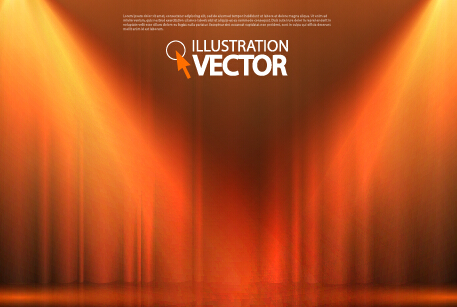 Stage curtain with light backgound illustration 02 stage light illustration curtain   