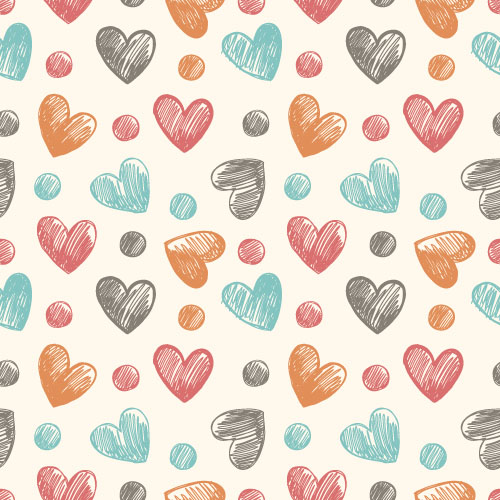 Valentines day heart seamless pattern vectors 11 valentines seamless pattern heart day   