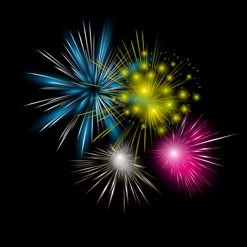 Shining holiday fireworks beautiful vector 03 shining holiday Fireworks beautiful   