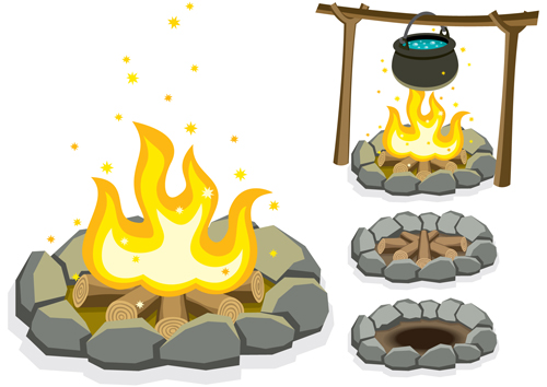 Set of Camping design elements vector 01 elements element design elements camping   