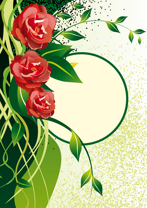 Vector of Spring Fresh Flower Frame set 04 spring frame flower   