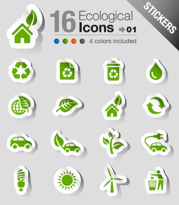 Set of eps Icon stickers elements 01 stickers sticker icon eps elements element   