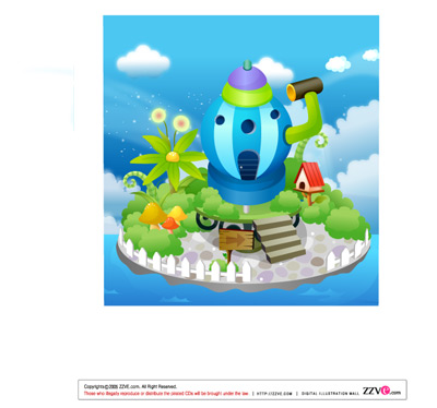 lovely cartoon scene set 26 vector 96578 plant cartoon small house building Cartoon field cartoon cartoon landscapes cartoon bright colors   