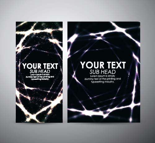 Shiny light with brochure cover template vecor 01 shiny light cover brochure   