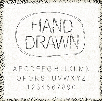 Hand drawn fonts creative vector 02 hand drawn fonts creative   