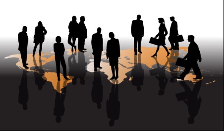 Different Business people vector background set 05 people different business   
