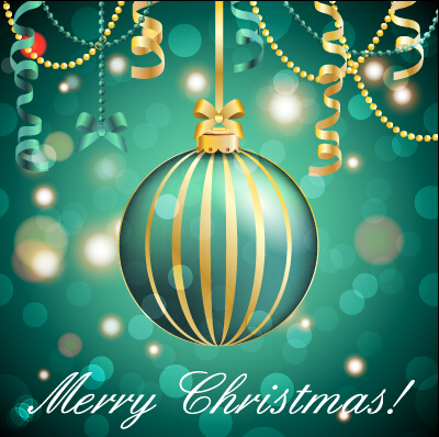 Christmas balls with confetti 2015 new year background vector 02 new year confetti Christmas ball christmas background 2015   