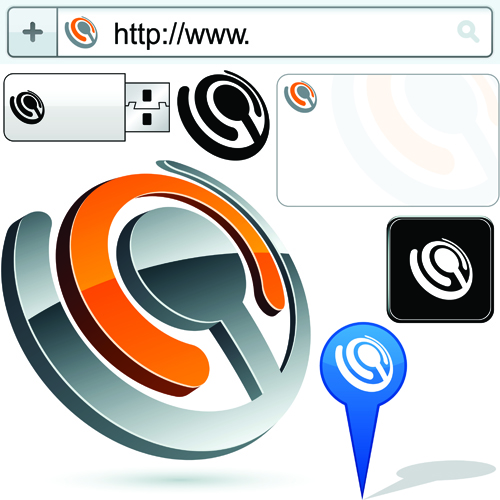Search Box logo and emblems web elements vector 02 search logo emblems emblem elements element box   
