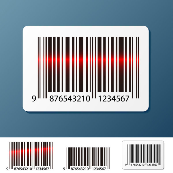 Barcode design Elements vector set 01 elements element design barcode   